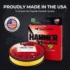KastKing Hammer Alpha 9 Braided Fishing Line, Yellow, 15LB, 150Yds,