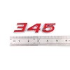 2Pcs 345 Emblems 3D Nameplate Premium Car Badge Decal Replatement