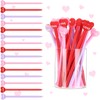Yexiya 60 Pcs Heart Shaped Pens Heart Ballpoint Pens 0.5
