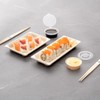 Restaurantware Pulp Tek 8.7 x 3.5 Inch Long Sushi Trays