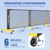 TYRSEN Pickleball Net Set - Pickleball Net on Wheels for