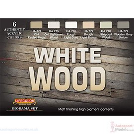 Lifercolor Acrylic Diorama Paint Set ~ CS38 ~ Matt finishing high pigment content.(x6)