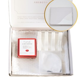 TANE Shampoo Bar, Gift Box, Tomorrow's Present, Domestic Whole Body Soap Shampoo, All-in-One Foaming Net, Holder, Travel Case