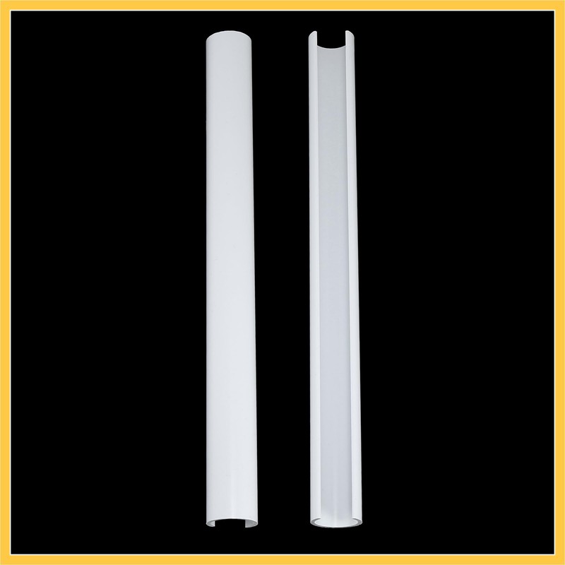 REPAIROCK 2pcs Grille Insert Trims Stripes Plastic for Auto White