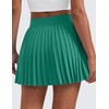 CRZ YOGA Womens Mini Pleated Athletic Tennis Skirts High Waisted