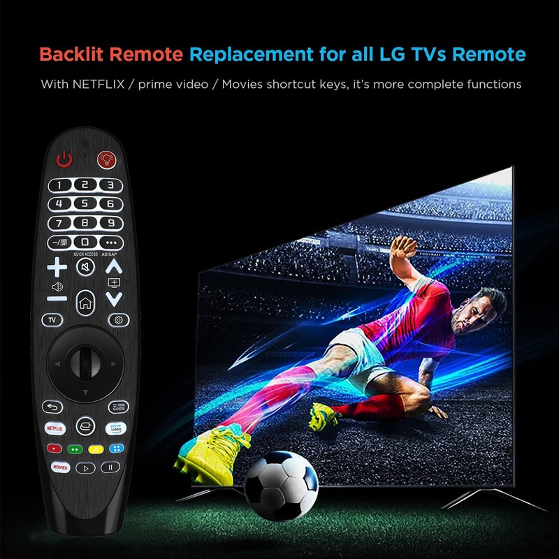 Universal Backlit Remote Control for LG Smart TV Magic Remote