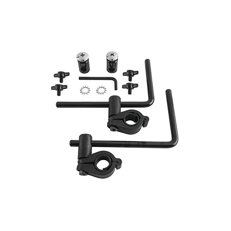 Slipstreamer Windshield Mounting Hardware #HD-0 - Black Acrylic Front Car