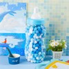 2-in-1 Blue Plastic Baby Bottle Bank - Jumbo Size, Perfect