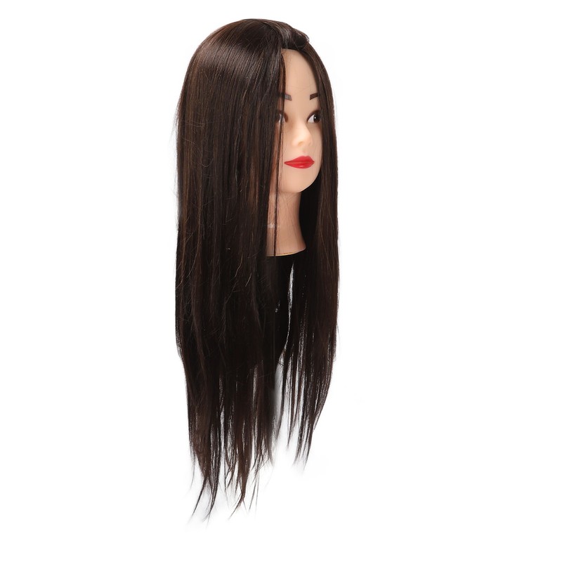 Hairdressing Mannequin Head 63cm Synthetic Fiber Head Styling Middle Part