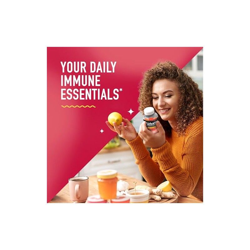 Airborne Immune Essentials Gummies, Orchard Fruit, 132ct | 400mg Vitamin