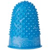 Quality Thimblette Rubber for Note-counting Page-turning Size 1 Medium Blue