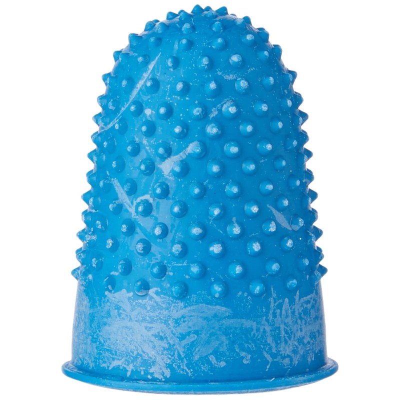 Quality Thimblette Rubber for Note-counting Page-turning Size 1 Medium Blue