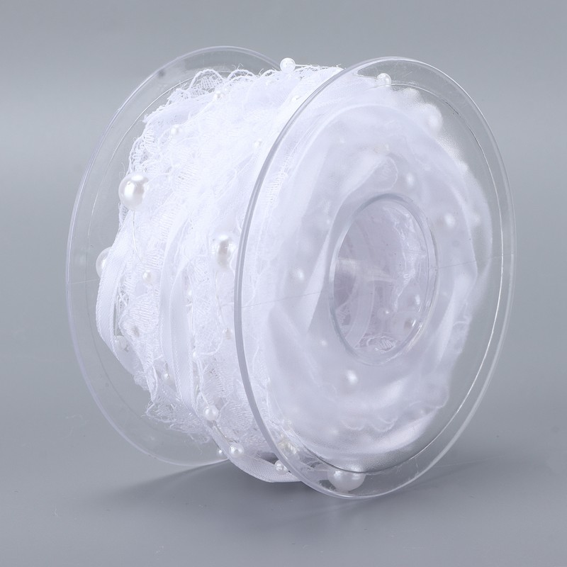 Lace Ribbon 2.0cm Wide 5m Long Good Performance Soft Nylon