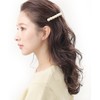 Vingtaine H-525 Pearl Barrette, Simple, Hair Accessory, Large, Classical