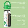 OISIZ Kids Water Bottle with Straw Lid 14oz, Vacuum Insulated