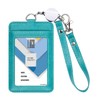 Wisdompro Pass Case, Commuter Holder with Reel Included, Vertical, Double-Sided,