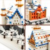 Seyaom Germany Swan Stone Castle Mini Bricks Kit, Light-Up World