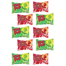 Ring Pops - RED & GREEN, (Cherry & Watermelon) - 10 Count by Lyza's Sweets & Treats