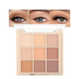 Erinde Paleta de Sombras de Ojos con Purpurina 9 Colores, a las arrugas                                                                               