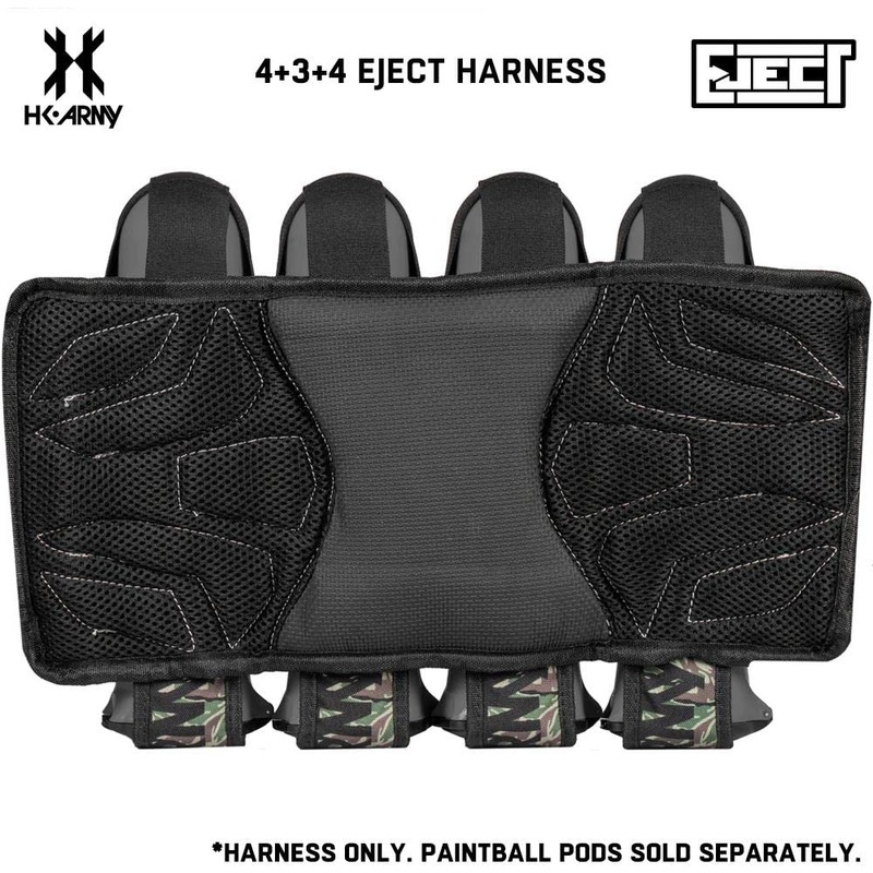 HK Army 4+3 Eject Paintball Harness Pod Pack - Tigerstripe
