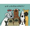 Inkognito Postcards | Occasion: "Birthday", design: congratulations "Wir gratulieren!", artist: