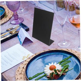 Operitacx 5 Stück Dekorationen Geburtstagstafel-Display Anzeigetafel Hochzeit Willkommenszeichen Memoboard-Schild rustikal write board Geburtstagsfeier Acrylschild leer Tafel für den Desktop