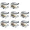 Alise Glass Shelf Brackets,Adjustable Clamp Brackets for Shelves,Wall Mount Clamps