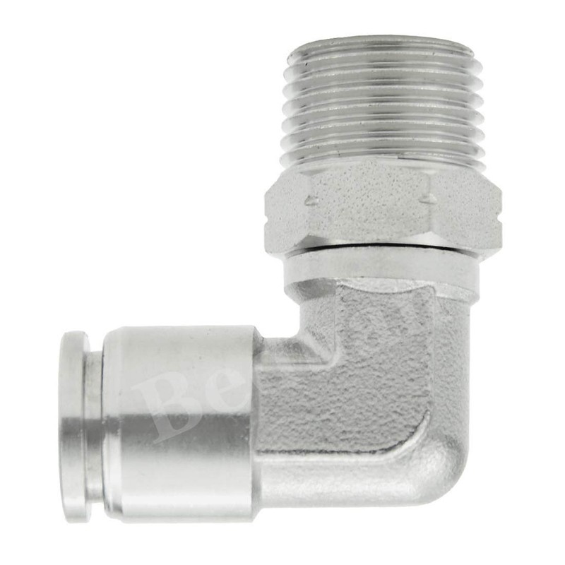Beduan Push to Connect Fitting Elbow, 1/4" Tube OD x