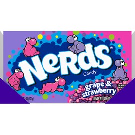 Nerds Candy, Grape & Strawberry Flavor, 5 Ounce Movie Theater Candy Boxes (Pack of 12)
