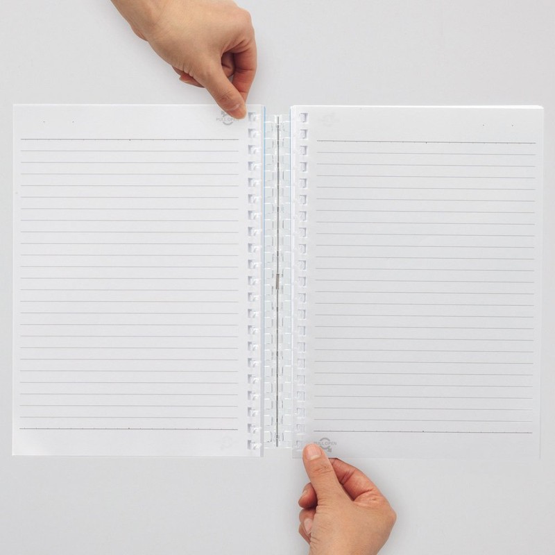 リヒトラブ ツイストノート 専用リーフ B6 21穴 B罫 10個セット