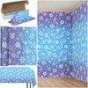 Winter Snowflake Plastic Tablecloth Roll 54 Inch x 100 Ft,
