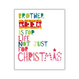 Emotional Rescue Funny Christmas Cards Brother, Brother Christmas Card For Him Funny, Multi, XFW2284