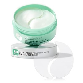 Patchology FlashPatch Rejuvenating Eye Gels for Puffiness, Tired Eyes- w/ Caffeine, Collagen, Hyaluronic Acid - 30 Pairs/ Jar