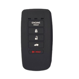 Key Fob Cover for Acura MDX: 5 Buttons Key Fob Case Fit for Acura ILX Hybrid MDX Sport Hybrid RDX RLX TLX 2014 2015 2016 2017 2018 2019 2020 2021 2022 2023丨Remote Protective KR537924100 (Black)