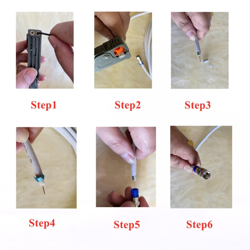 Gaobige Coax Cable Crimper Tool Kit, rg6 rg59 Coaxial Compression