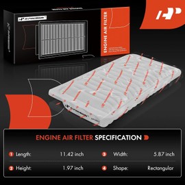 A-Premium Filtro de Aire de Motor Compatible con Toyota, Subaru, Pontiac y Scion - Matrix 2003-2008, Corolla 2003-2008, 86 2017-2020, BRZ 2013-2020, Vibe 2003-2008, tC 2005-2010, FR-S 2013-2016