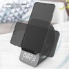 3 in 1 Bluetooth Speaker PC ABS Alarm Clock with
