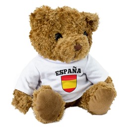 NEW - Spain / España Flag Teddy Bear - Present Gift - Spanish Football Fan