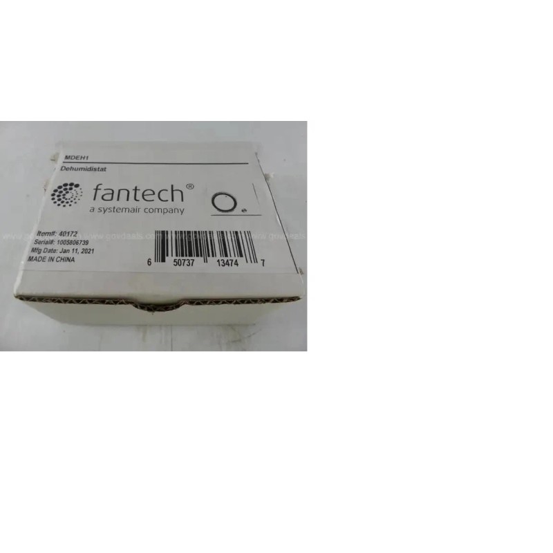 Fantech MDEH1 2-Wire Mechanical Low Voltage Dehumidistat New!
