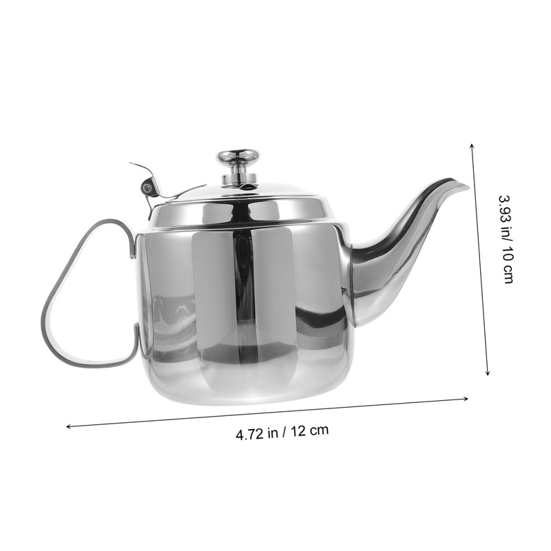 ABOOFAN 1pc Heat Resistant Stainless Steel Filter Teapot Practical Handheld