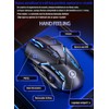 Guibell Mouse Gaming con Cable 3200 dpi,Luces LED 7 Modos,Negro