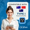 Orei 2 in 1 USA to Australia/China Adapter Plug (Type