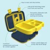 Bentgo Kids Brights Leak-Proof, 5-Compartment Bento-Style SPACE