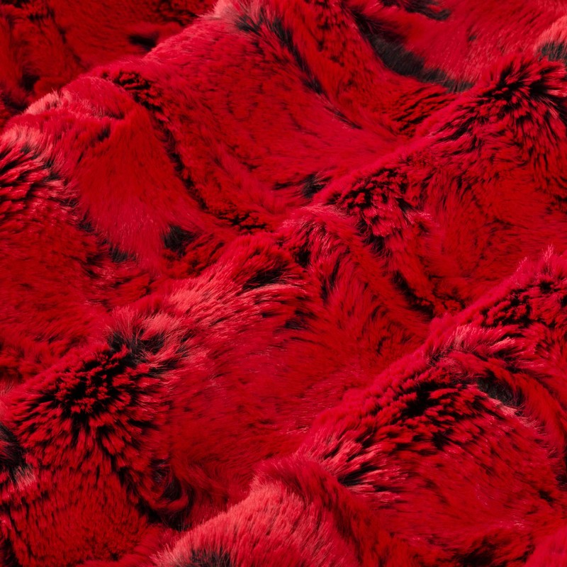 Shannon Minky Luxe Cuddle Forest Fox Cardinal Fabric by The