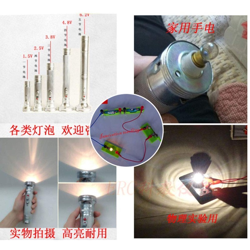 MEETOOT 10pcs E10 Mini Light Bulbs 1.5V 0.3A Physical Electrical