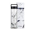 fitvia Thermal Flask "Black Marble" 380 ml Double Glazing, Heat