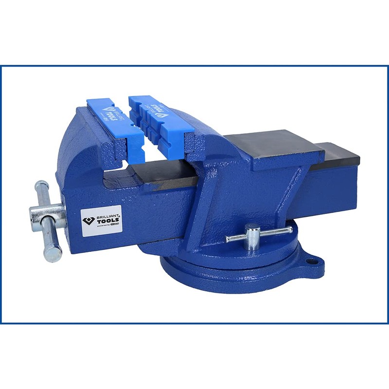 BRILLIANT TOOLS BT156940 Vice Jaws with Grooves, 2 Pieces, Plastic