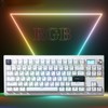 Cmokifuly GMK87 TKL Mechanical Keyboard,Tri-Mode Linear Switches PBT Keycaps 85