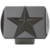 Texas Lone Star Five Point Black Star Metal Trailer Hitch