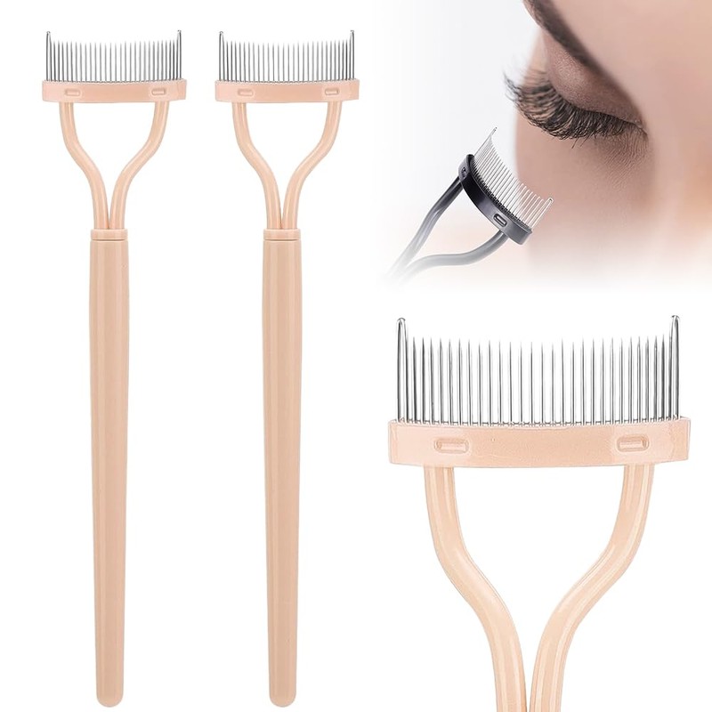 KAMOJI Folding Angle Scalloped Lash Brush, 2025 New Eyelash Comb